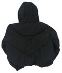 Čierna šušťáková zimná crop bunda s kapucňou zn. Candy Couture