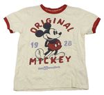 Krémové tričko s Mickeym Disney