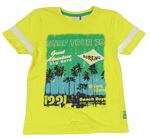 Žluto-zelené tričko s obrázkem Berti