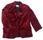 Červený manšestrový kabátek H&M
