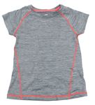 Šedé melírované sportovní tričko H&M