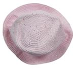 Růžový klobouk s flitry