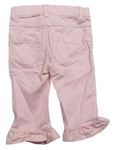Ružové plátenné capri nohavice zn. F&F