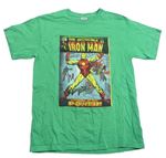 Zelené tričko s Iron Manem Marvel