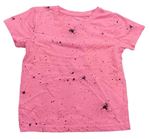 Neonově růžové flekaté tričko Primark