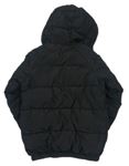 Čierna prešívaná šušťáková zimná bunda s logom a kapucňou zn. MCKENZIE.