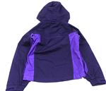 Tmavofialovo-fialová šušťáková outdoorová jesenná bunda s ukrývací kapucňou zn. Trespass