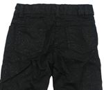 Čierne trblietavé plátenné nohavice zn. M&Co.