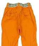 Oranžové plátenné nohavice zn. Ergee