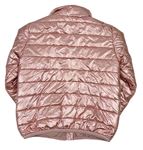 Ružová metalická prešívaná šušťáková prechodná bunda zn. RIVER ISLAND