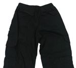 Čierne plátenné cargo nohavice zn. H&M