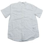 Bílá lněná košile H&M