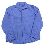 Modrá melírovaná košile s hvězdičkami C&A