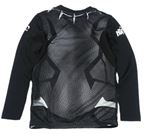 Černo-šedé vzorované funkční sportovní triko - Černý Panter zn. Sondico