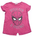 Růžové tričko se Spidermanem Marvel