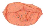 Neónově oranžová bodkovaná á vrstvená sukňa s všitými kalhotkami zn. C&A
