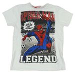 Bílé melírované tričko se Spider-manem Rebel