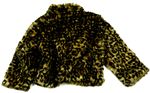 Béžovo-hnědá chlupatá vzorovaná bunda/cardigan 