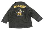 Tmavosivá rifľová košeľa s Mickey zn. Disney