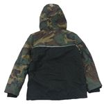 Černo-army šušťáková zimná bunda s kapucňou zn. Primark
