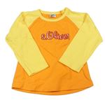 Žluto-oranžové triko S. Oliver