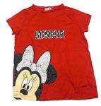 Červené tričko s Minnie Disney