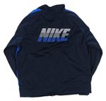 Modro-tmavomodrá sportovní bundomikina s logom zn. Nike