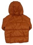 Hnedá šušťáková zateplená bunda s kapucňou zn. Primark