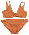 Dámské oranžové žabičkové dvoudílné plavky F&F
