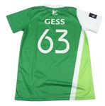 Zeleno-biele športové tričko s číslom
