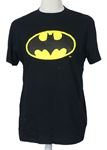 Pánské černé tričko s logem Batmana 