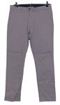 Pánské šedé plátěné slim kalhoty M&S vel. 32