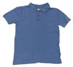 Modré polo tričko s výšivkou Topolino