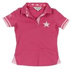 Růžové polo tričko s  hvězdičkou 