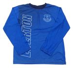Cobaltově modro-tmavomodré pyžamové fotbalové triko Everton