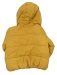 Horčicová šušťáková zimná bunda s kapucňou zn. F&F