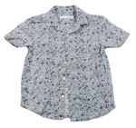 Bílo-modrá květovaná košile Next