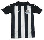 Bílo-černé pruhované fotbalové funkční tričko-Newcastle United Puma