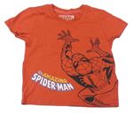 Tmavooranžové tričko se Spider-manem MARVEL