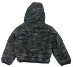 Čierno-tmavohnedá army šušťáková prešívaná zateplená bunda zn. Primark