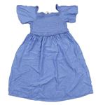 Modré žabičkové šaty H&M