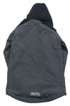 Tmavošedo-čierna softshellová bunda s kapucňou zn. Y.F.K.
