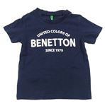 Tmavomodré tričko Benetton