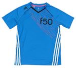 Modré funkční sportovní tričko Adidas