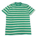 Zeleno-béžové pruhované tričko 