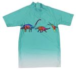 Mátové UV tričko s dinosaury 