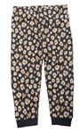 Šedo-béžové pyžamové kalhoty s leopardím vzorem George