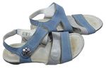 Dámské modro-šedé kožené sandály Hush Puppies vel. 41
