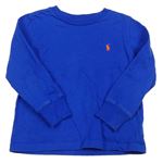 Modré triko s logem Ralph Lauren