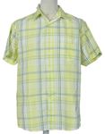 Pánská žluto-zelená kostkovaná košile Maine 